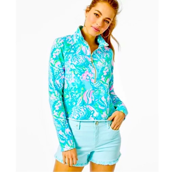 Lilly Pulitzer Ronan Cropped Popover - Picture 1 of 5
